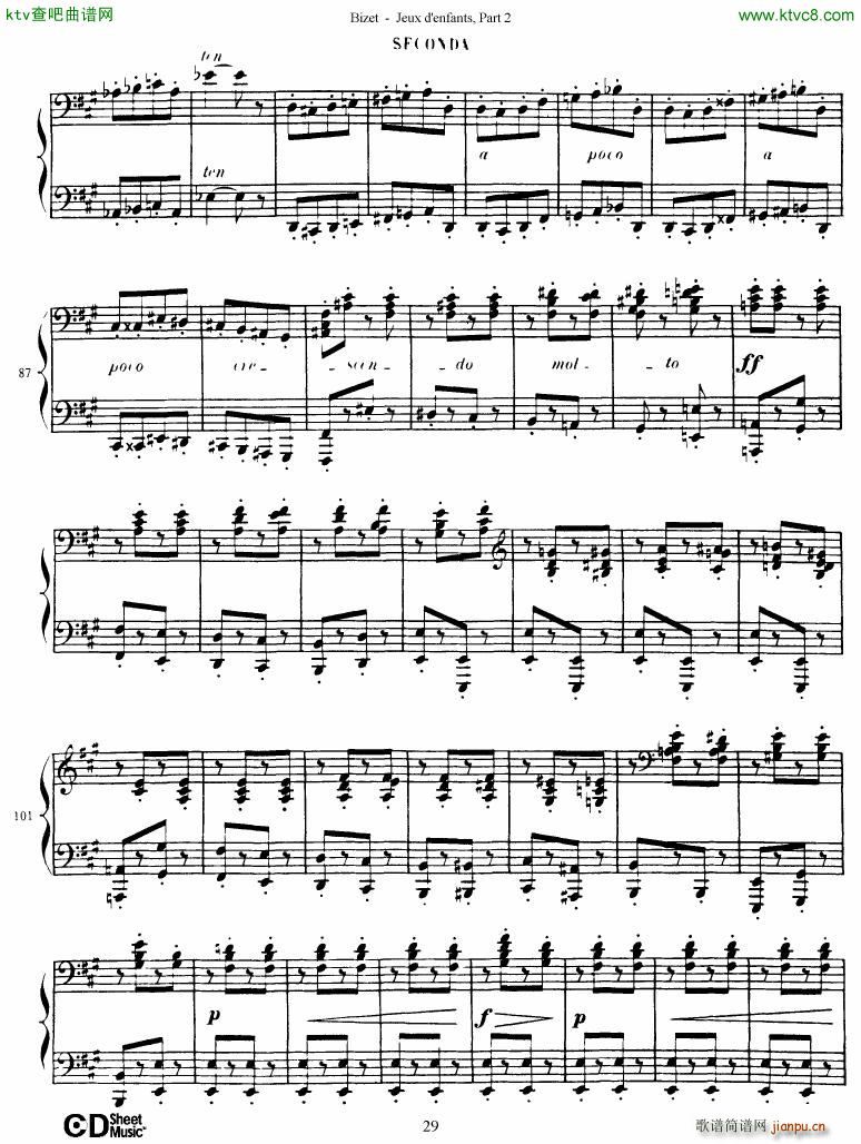 Bizet Jeaux d Enfants Part II30