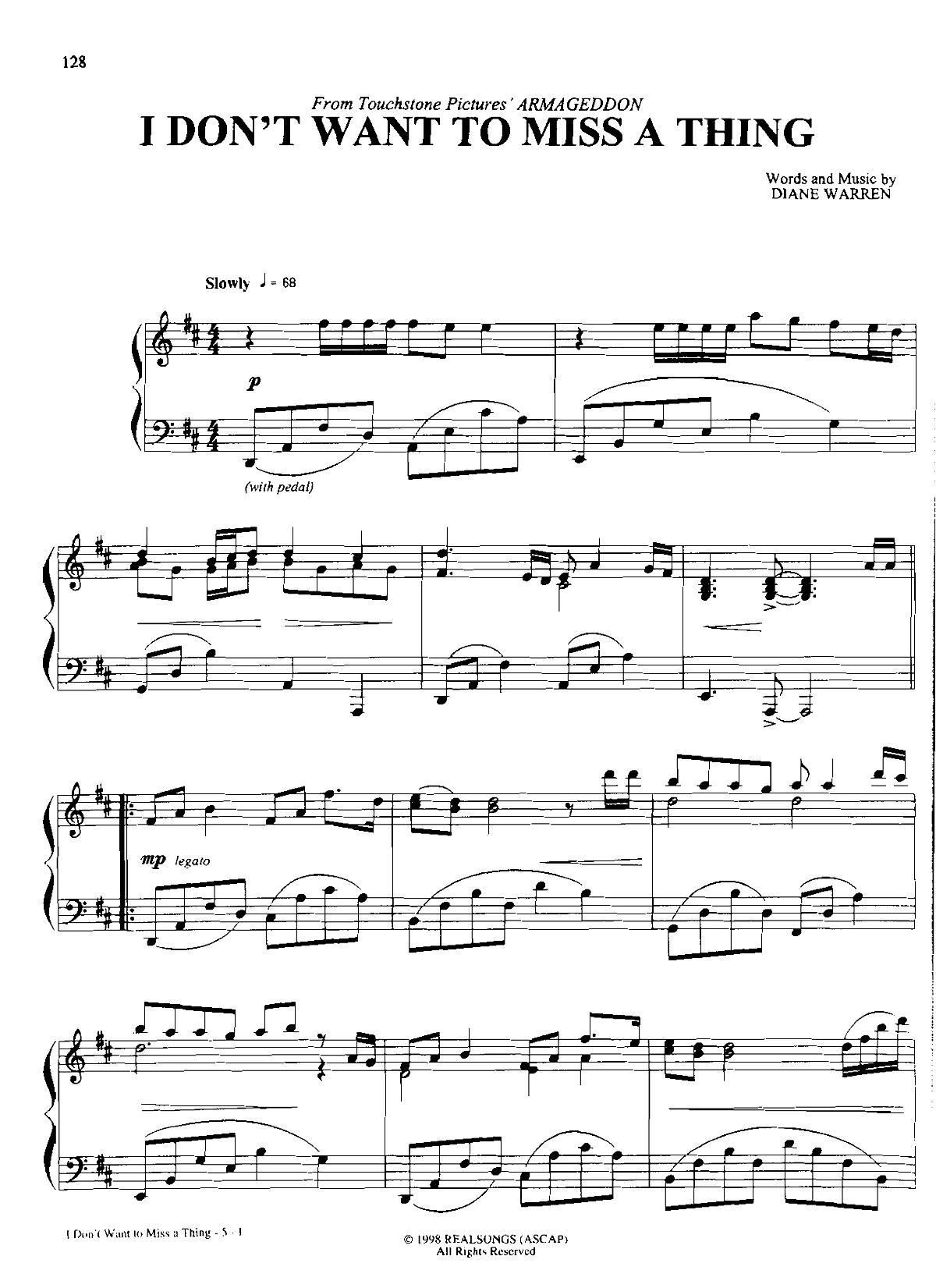 I DON T WANT TO MISS A THING(Dan Coates 流行情调 集)1
