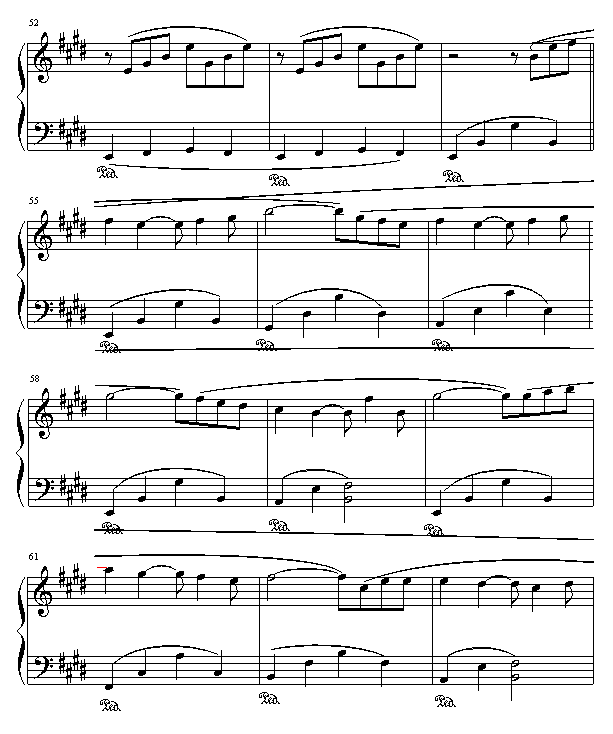 痛苦的心-钢琴谱(钢琴曲)-克莱德曼5