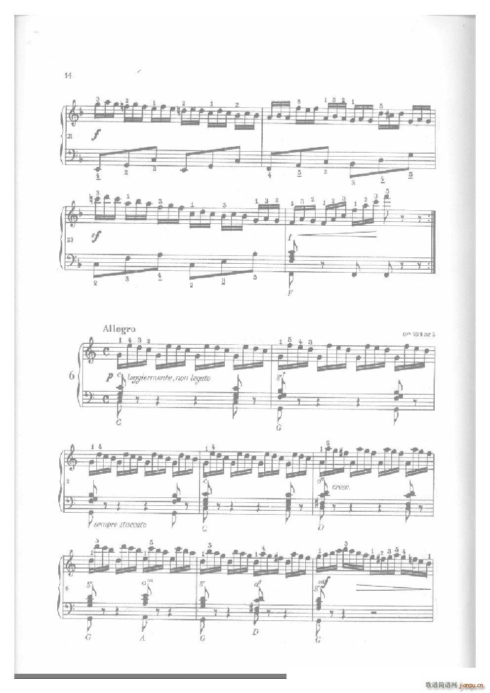 车尔尼手风琴练习曲集(Ⅱ)13