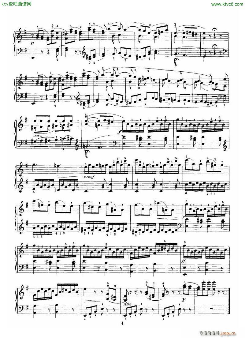 Haydn Piano Sonata No 34 In E4