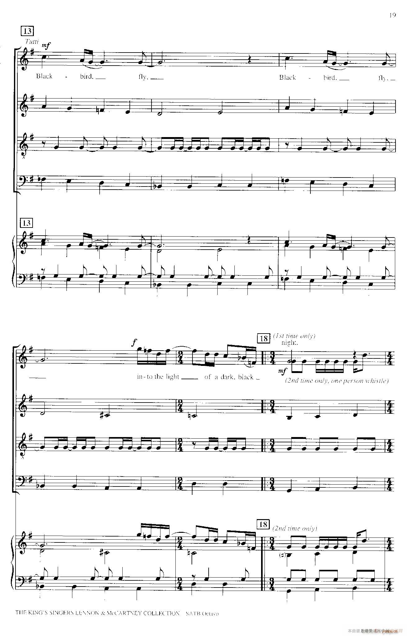 Blackbird（四重奏 钢琴伴奏）3