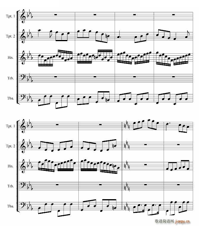冬夜圆舞曲（铜管乐五重奏）_风花雨露2