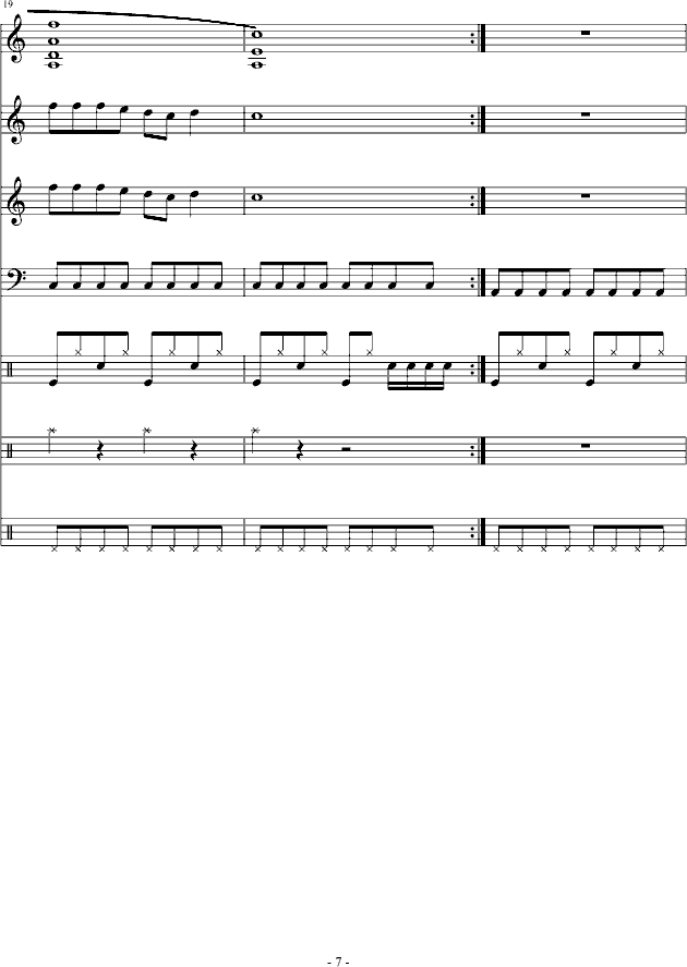 跳动的音符-钢琴谱(钢琴曲)-琳琅7