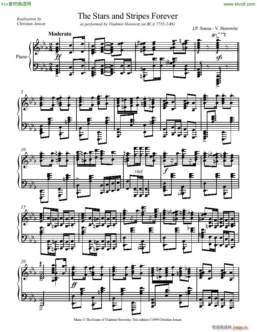 Sousa Horowitz The Stars Stripes Forever1
