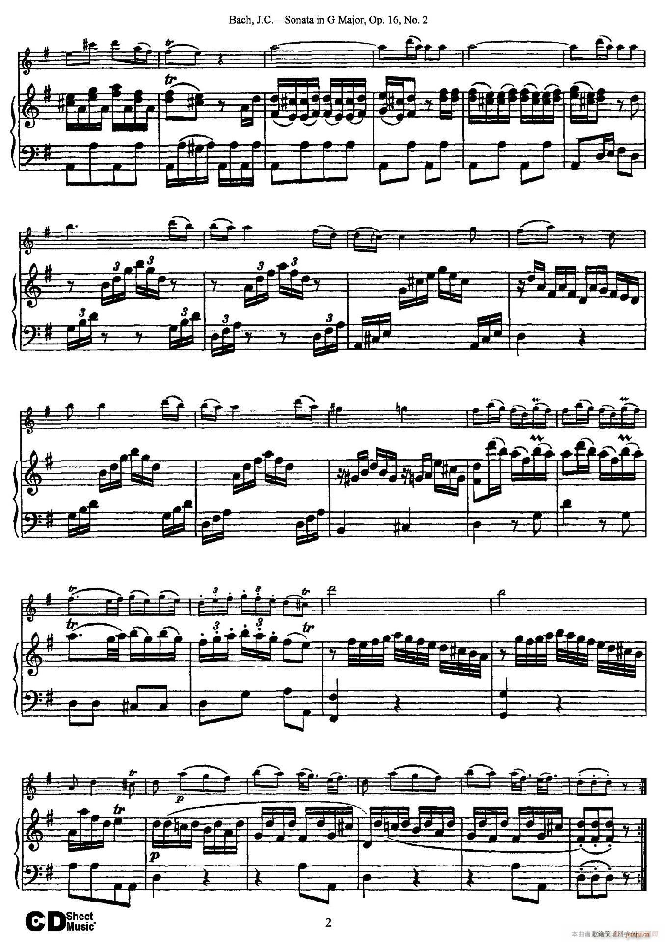 Sonata in D Major Op 16 No 2（ 钢琴伴奏）2