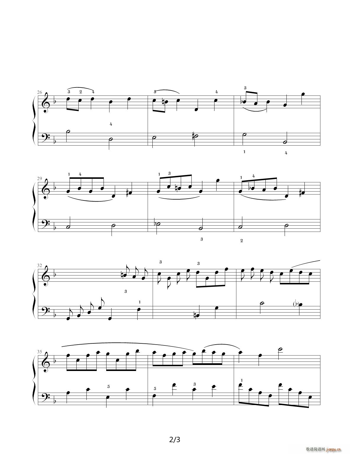 布列舞曲 六级 F调2