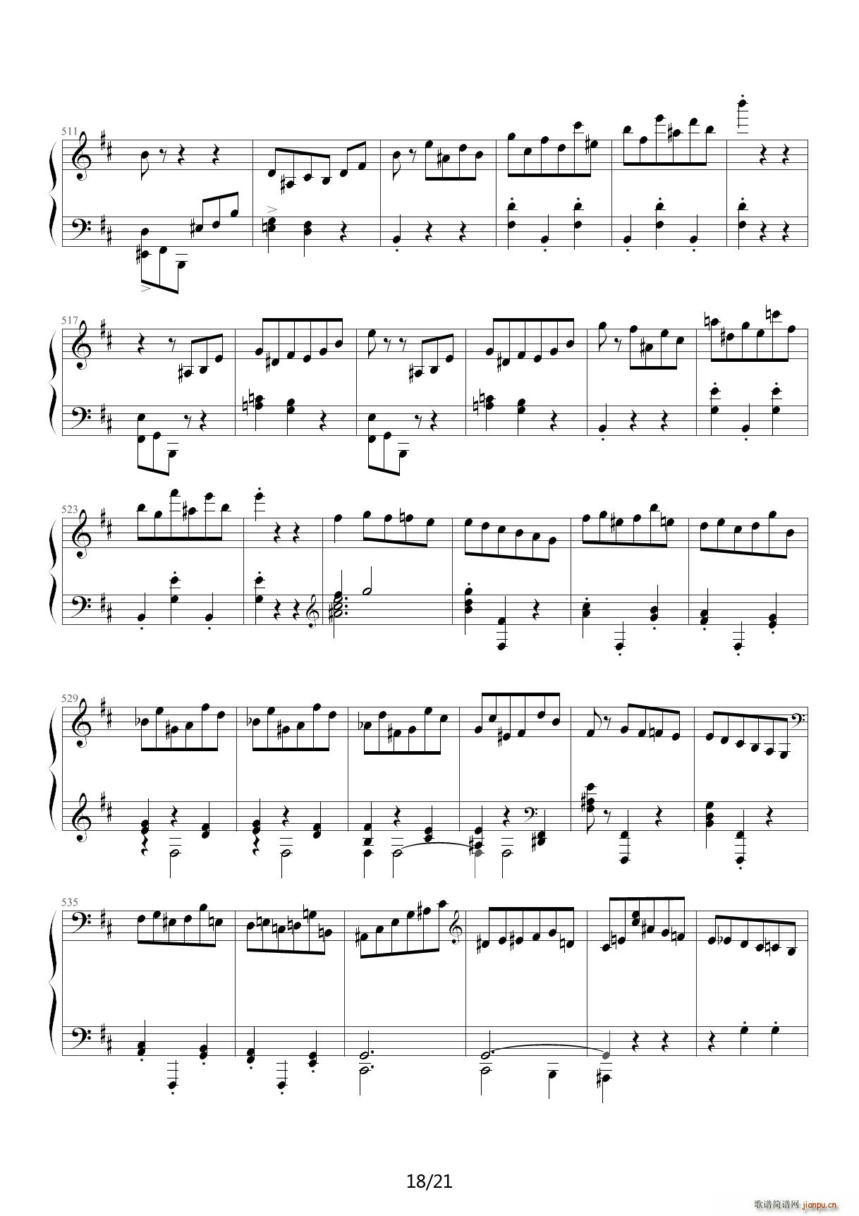 肖邦第一谐谑曲 D调18