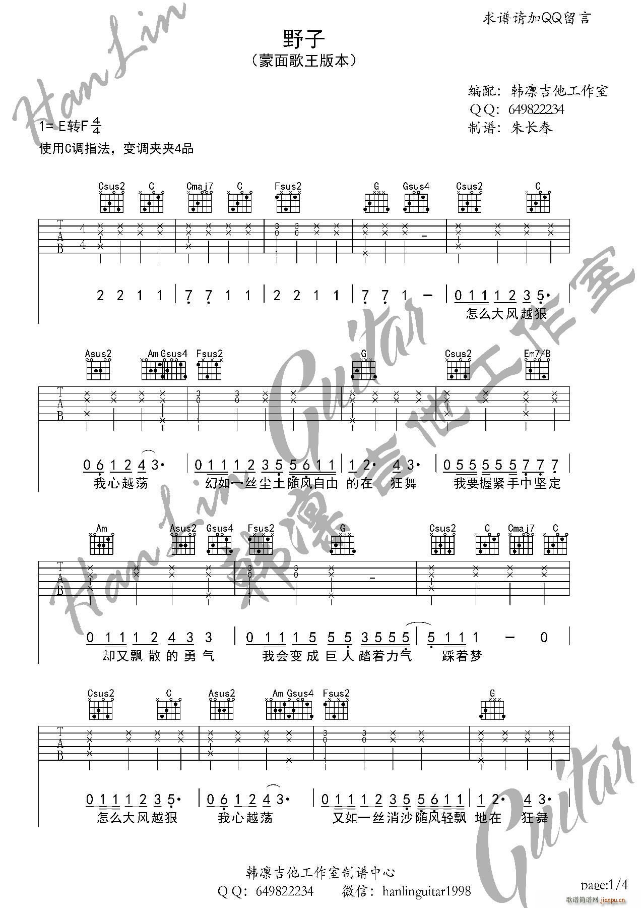 野子 蒙面歌王 (韩凛原版编配)_沙宝亮1