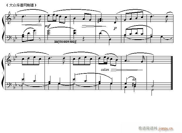 (俄)柴可夫斯基 古老的法兰西歌曲2