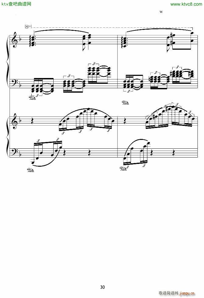 X战记插曲 宿命 双钢琴版30