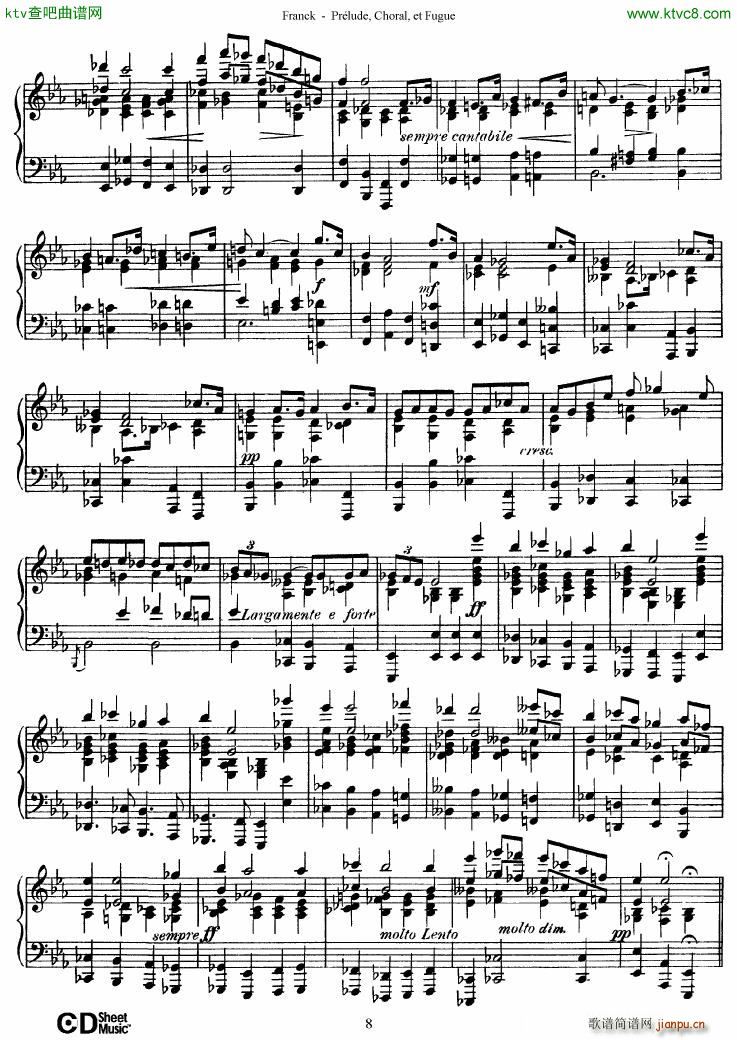 Franck Prélude Choral et Fugue8
