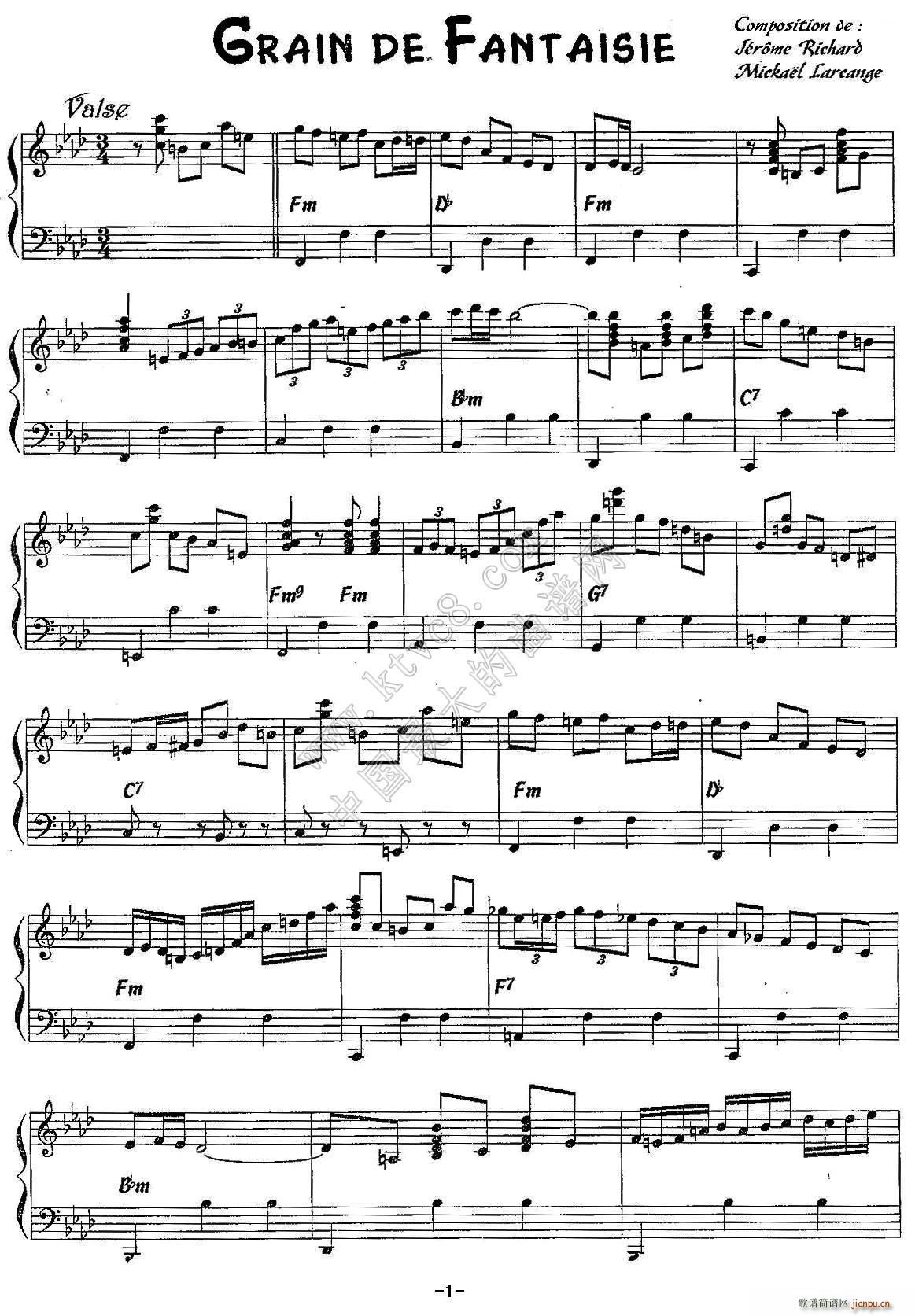Grain de Fantaisie（华丽华尔兹）1