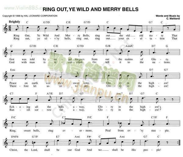 RING OUT`YE WILD AND MERRY BELLS1