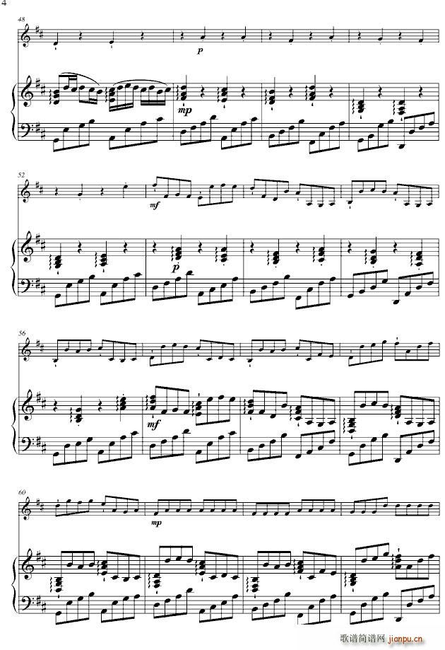 Kanon in D（卡农、小提琴+钢琴）_帕赫贝尔4