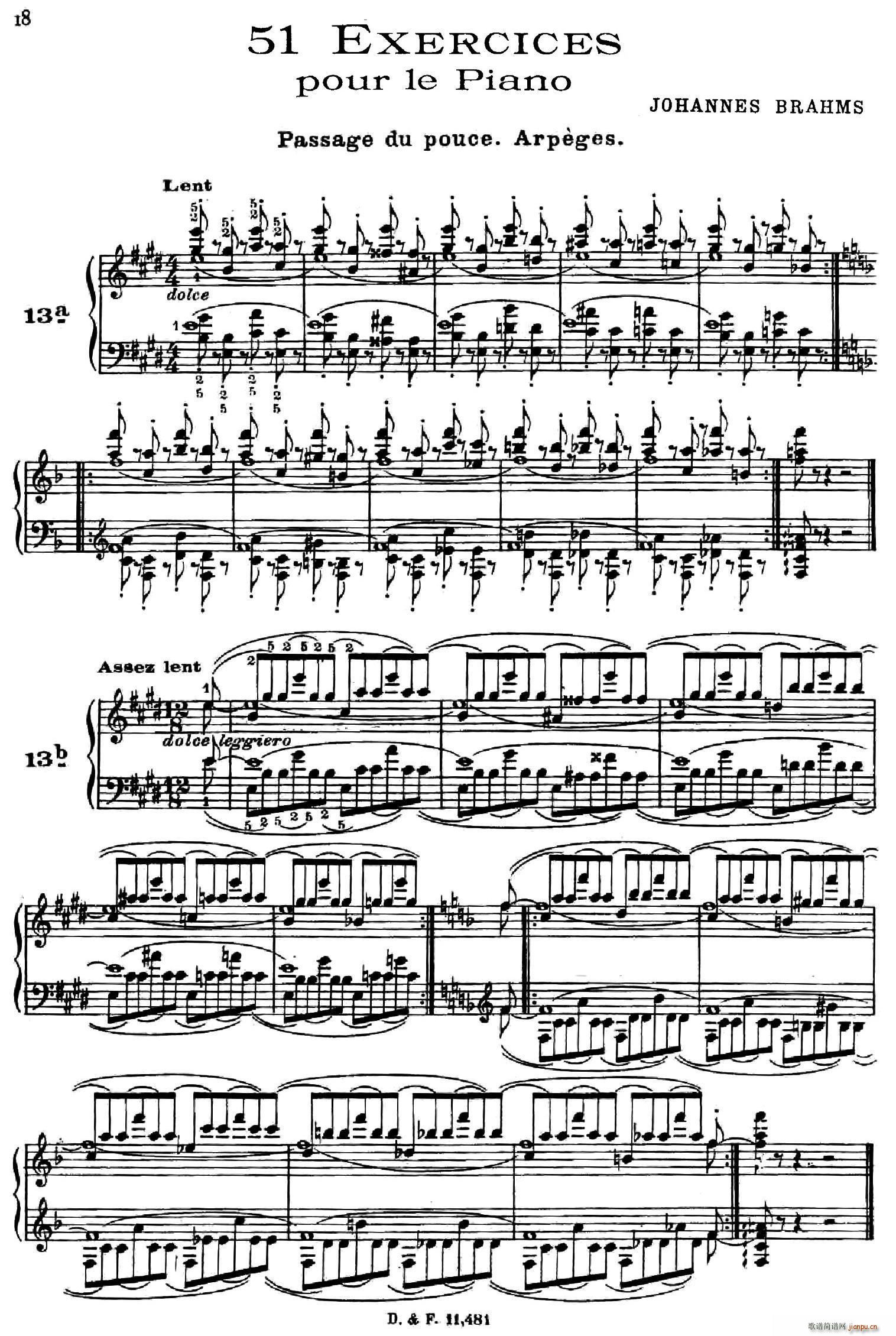 51 Exercises WoO 6(51首钢琴练习 13―18)1