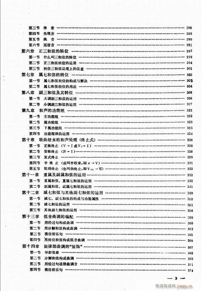 手风琴简易记谱法演奏教程 目录1-603