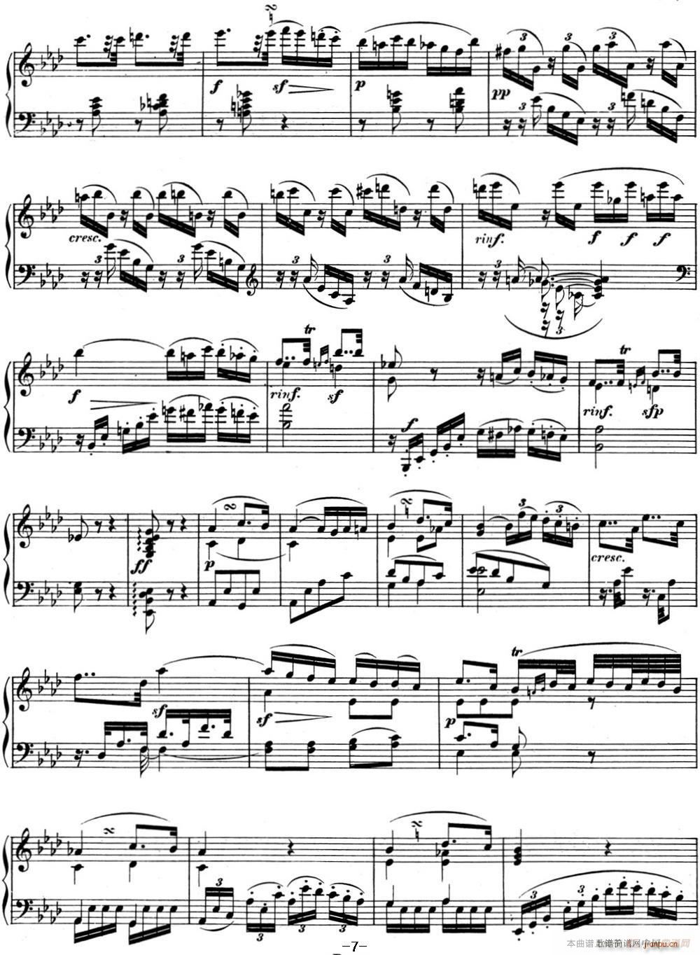 贝多芬钢琴奏鸣曲05 c小调 op 10 No 1 C minor37