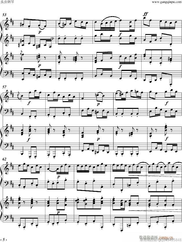 嬉游曲 （双钢琴）_巴哈5