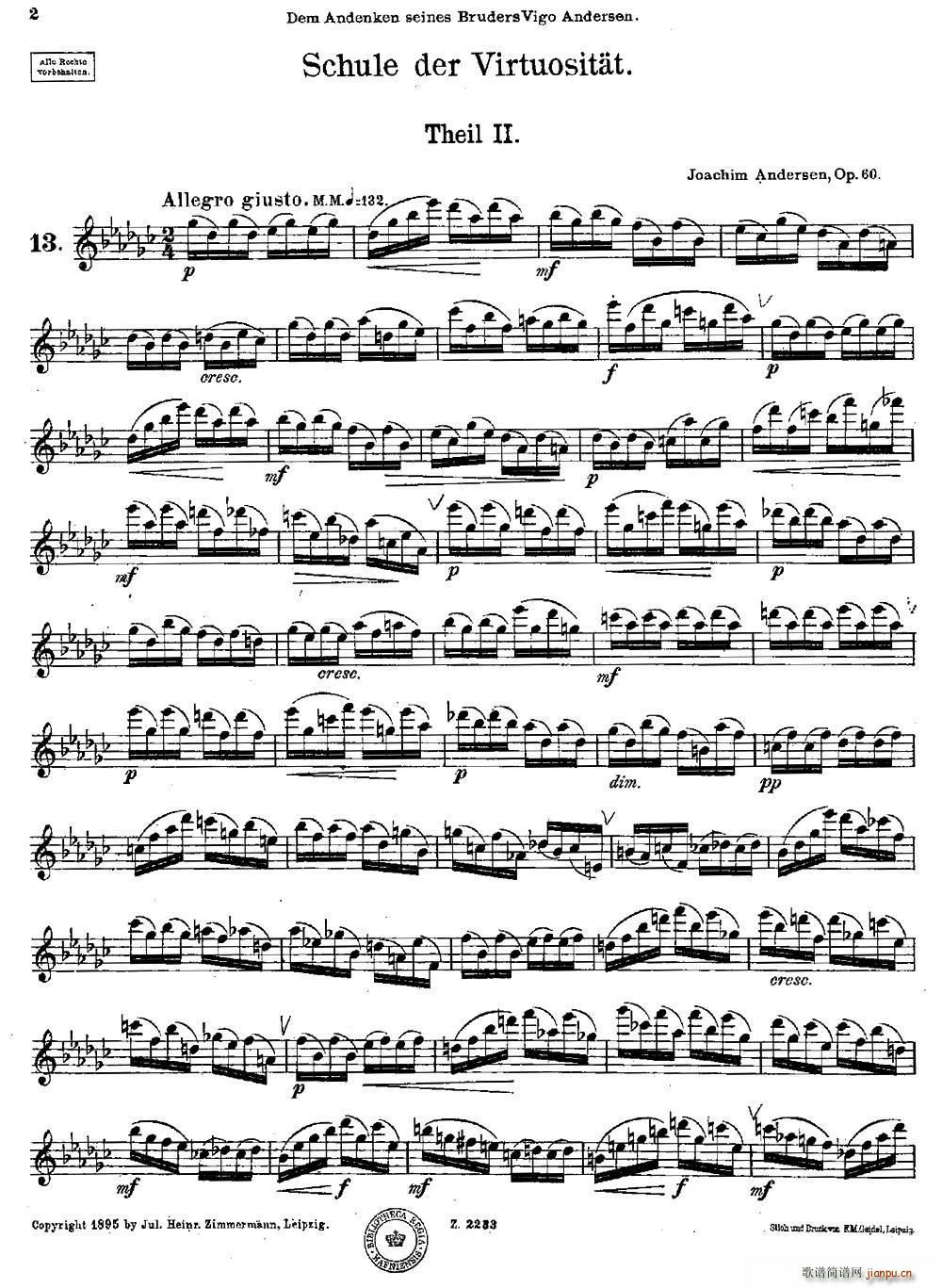 Schule der Virtuosit?t Op 60（13）1