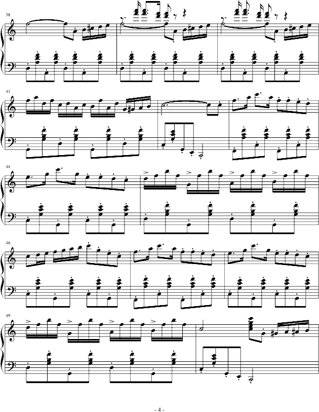 舞曲-狂欢-钢琴谱(钢琴曲)-冯歪4