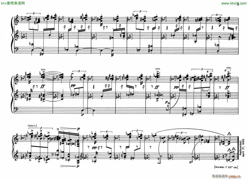 Berio 6 Encores for Piano5