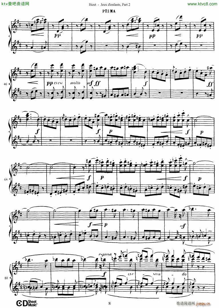 Bizet Jeaux d Enfants Part II9