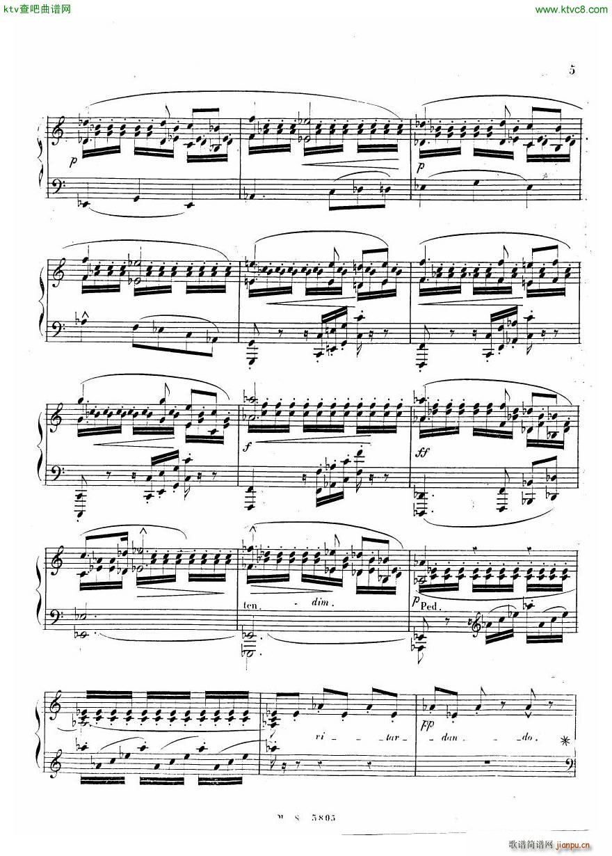 Dreyschock etude Le Tremolo5