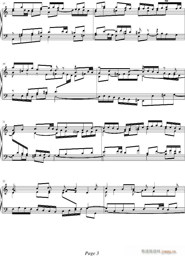 巴赫Fuga I(BWV 846-2)_巴赫-P.E.Bach3