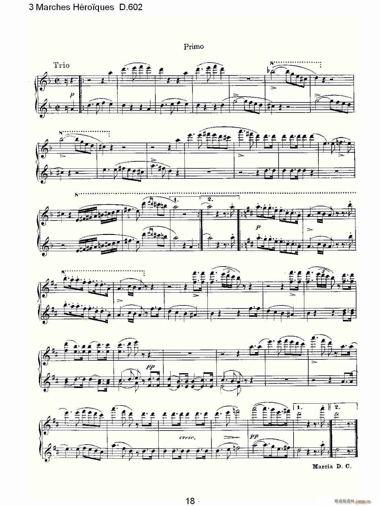 3 Marches Héro?ques D 602 3 进行曲Héro?ques D 602_弗朗兹 舒柏特18