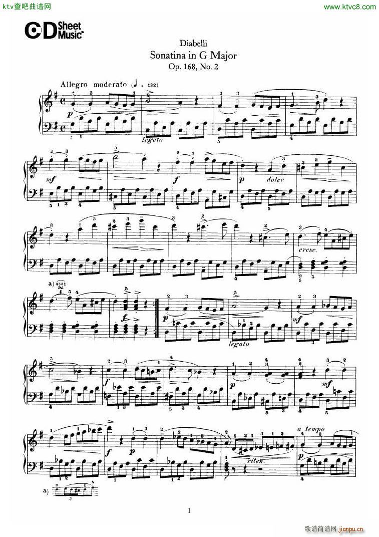 Diabelli Sonatinas Op 168 No 1 7 34P5