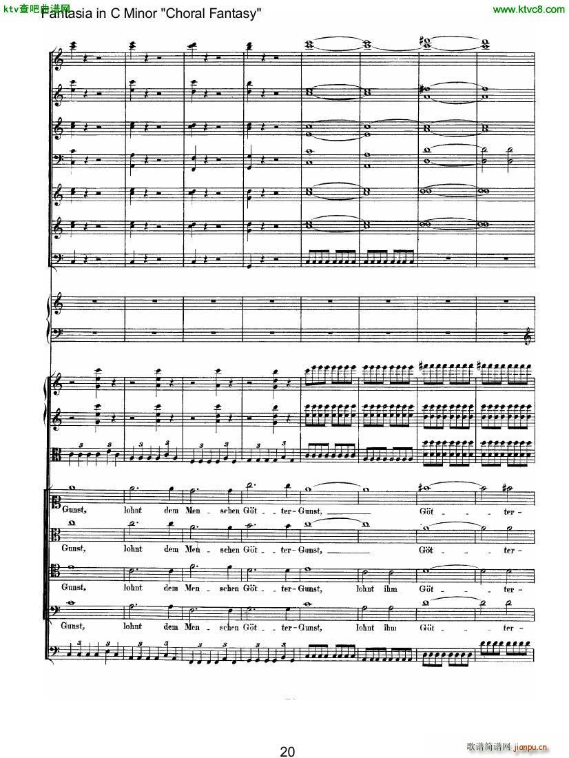 Beethoven op 80 Choral Fantasy 二5