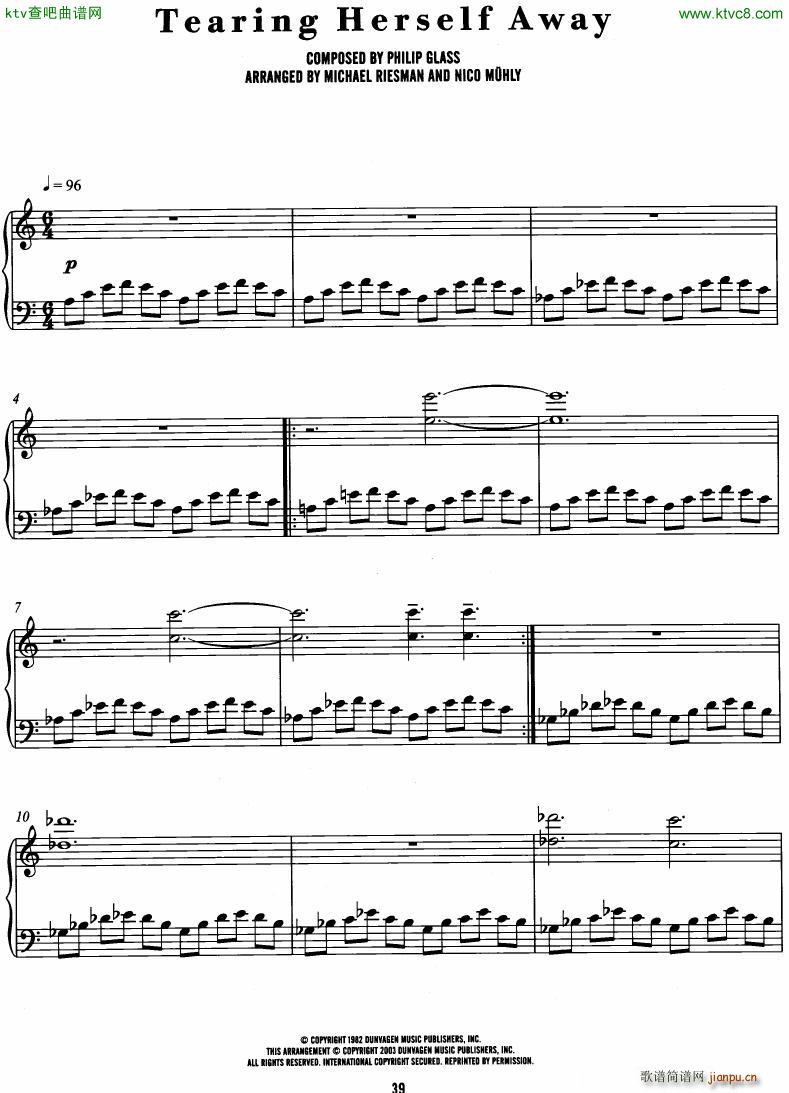 Philip Glass The Hours complete book36