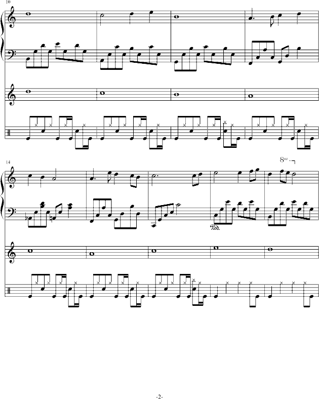 如果一切可以重来-钢琴谱(钢琴曲)-PianoYZ2
