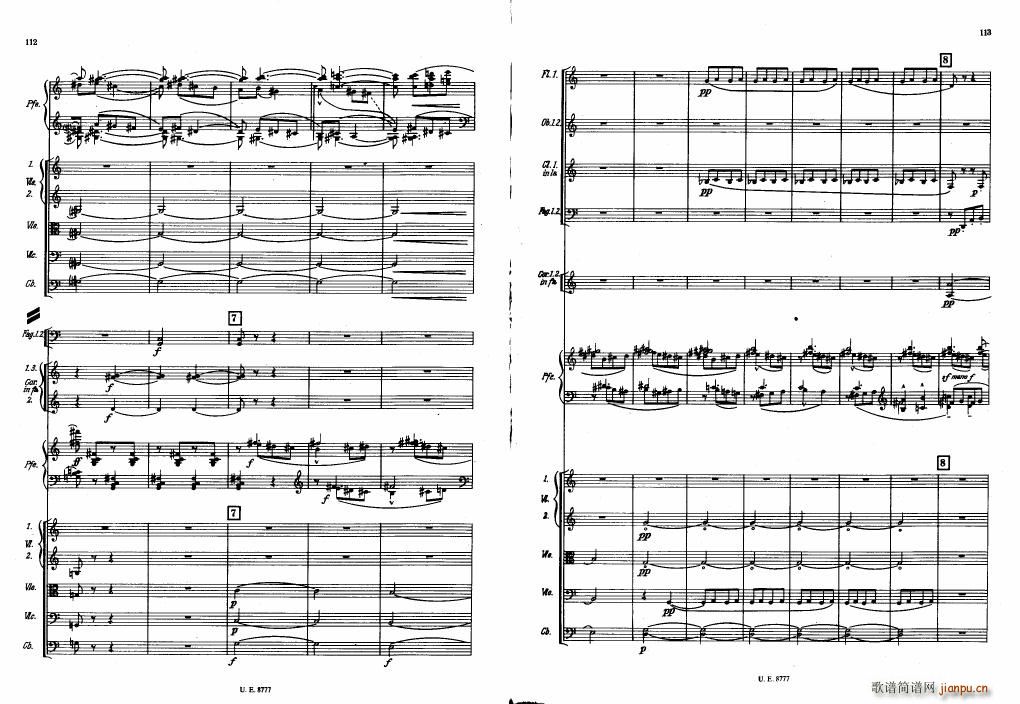 Bartok SZ 83 Piano Concerto No1 Full Score 二16