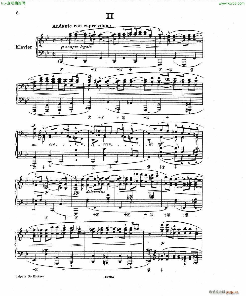 Fuchs Robert Improvisation pour clavier op 114