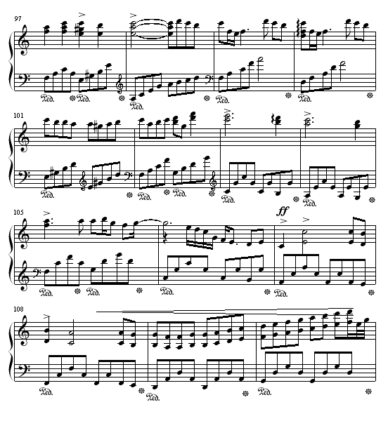 Memory?(极力推荐的好曲子)-钢琴谱(钢琴曲)-动漫影视7