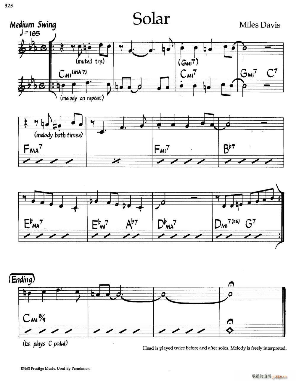 Solar（爵士钢琴曲）1