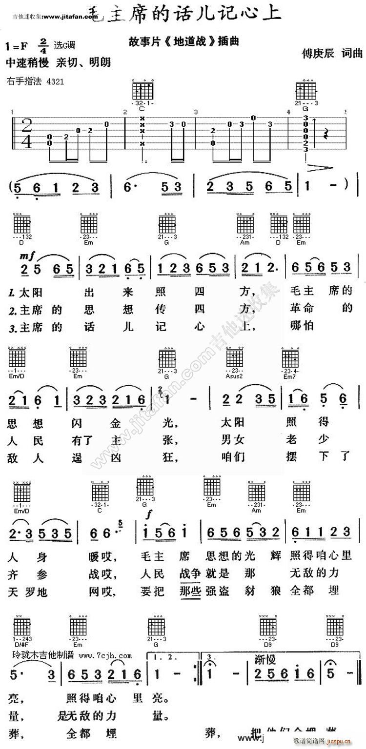 毛主席的话儿记心上 影视原声1