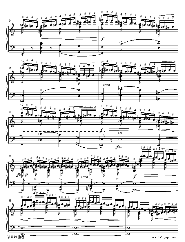 练习曲OP10No2-肖邦3