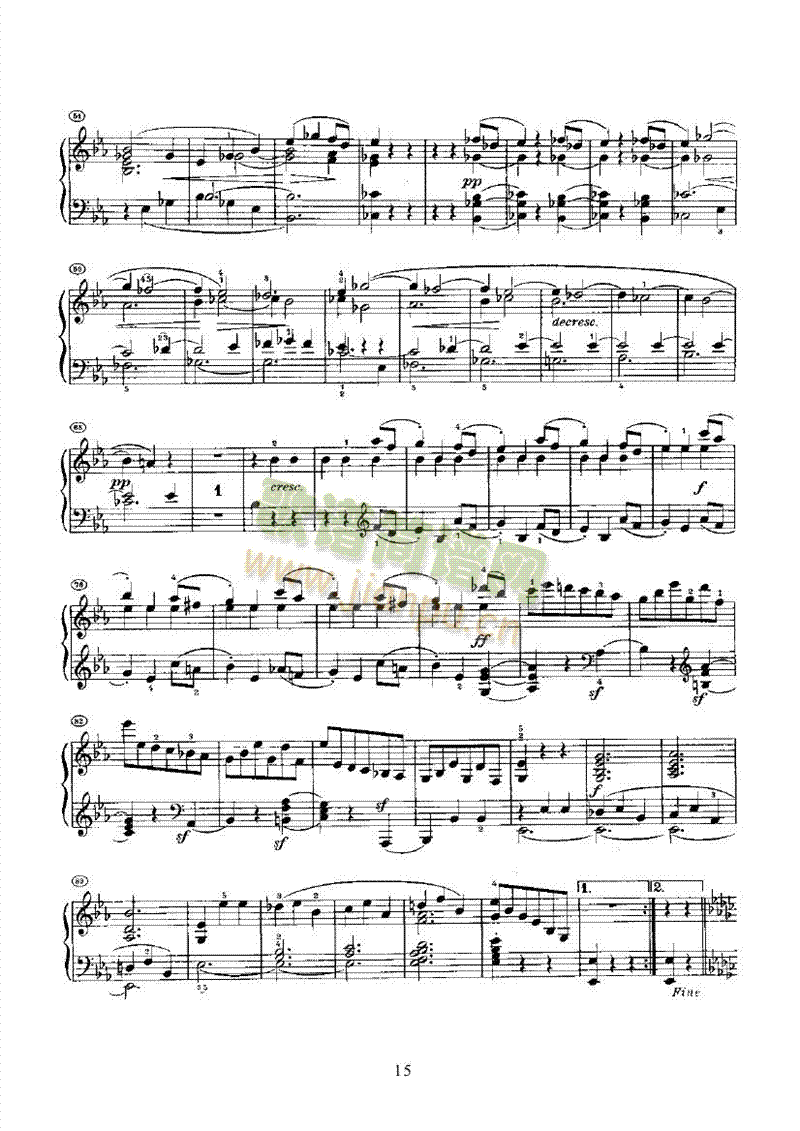 奏鸣曲(Opus7) 键盘类 钢琴15