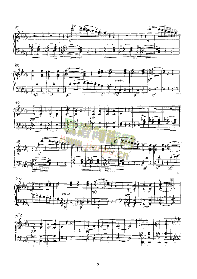 奏鸣曲(Opus10 Nr.2) 键盘类 钢琴9