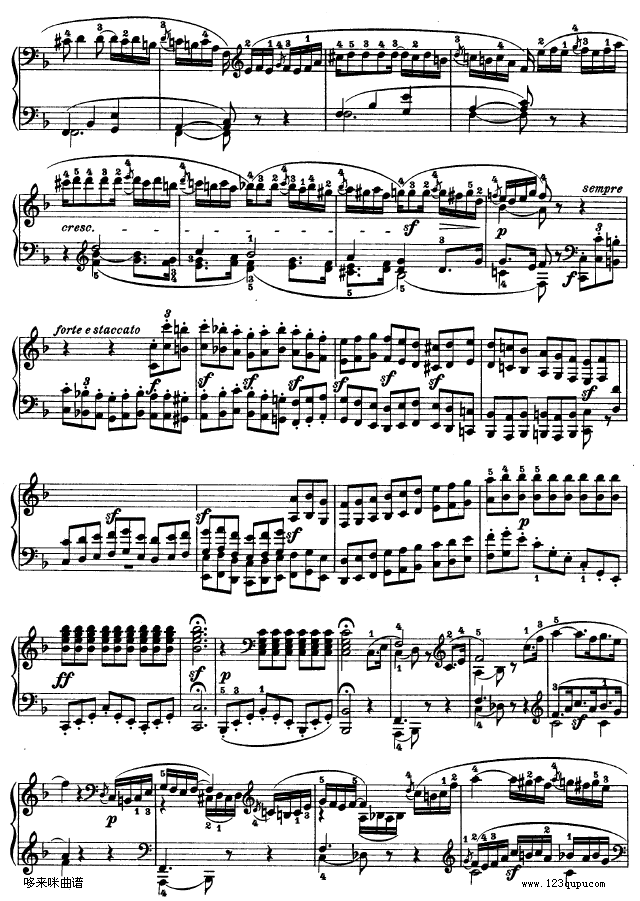 第二十二钢琴奏鸣曲-Op.54-贝多芬4
