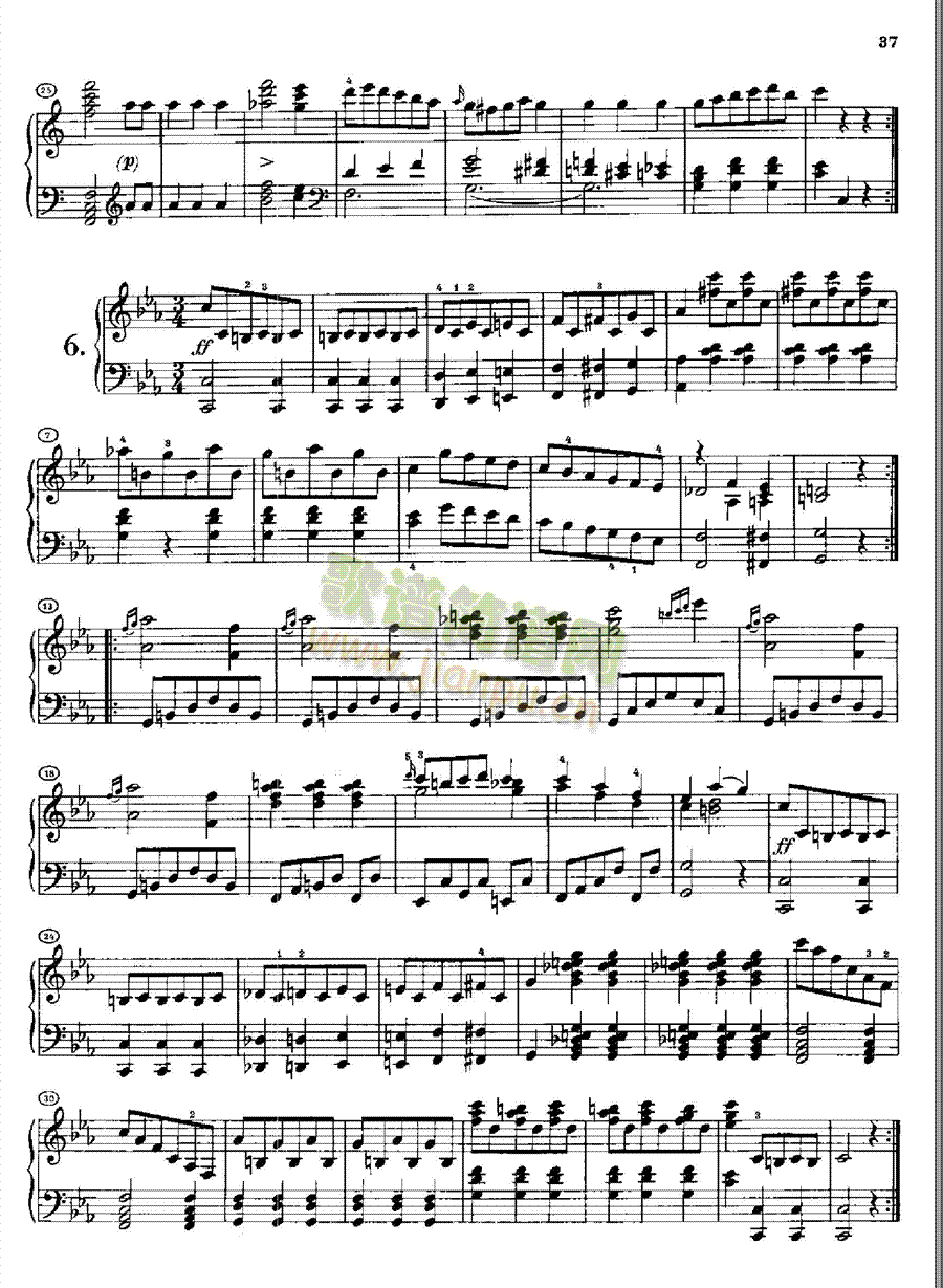 12首维也纳德意志舞曲(约1812年创作) 键盘类 钢琴4