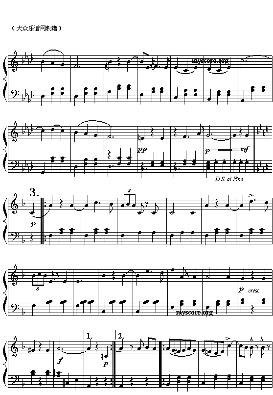 (奥)约翰.斯特劳斯：蓝色多瑙河圆舞曲(全曲)3