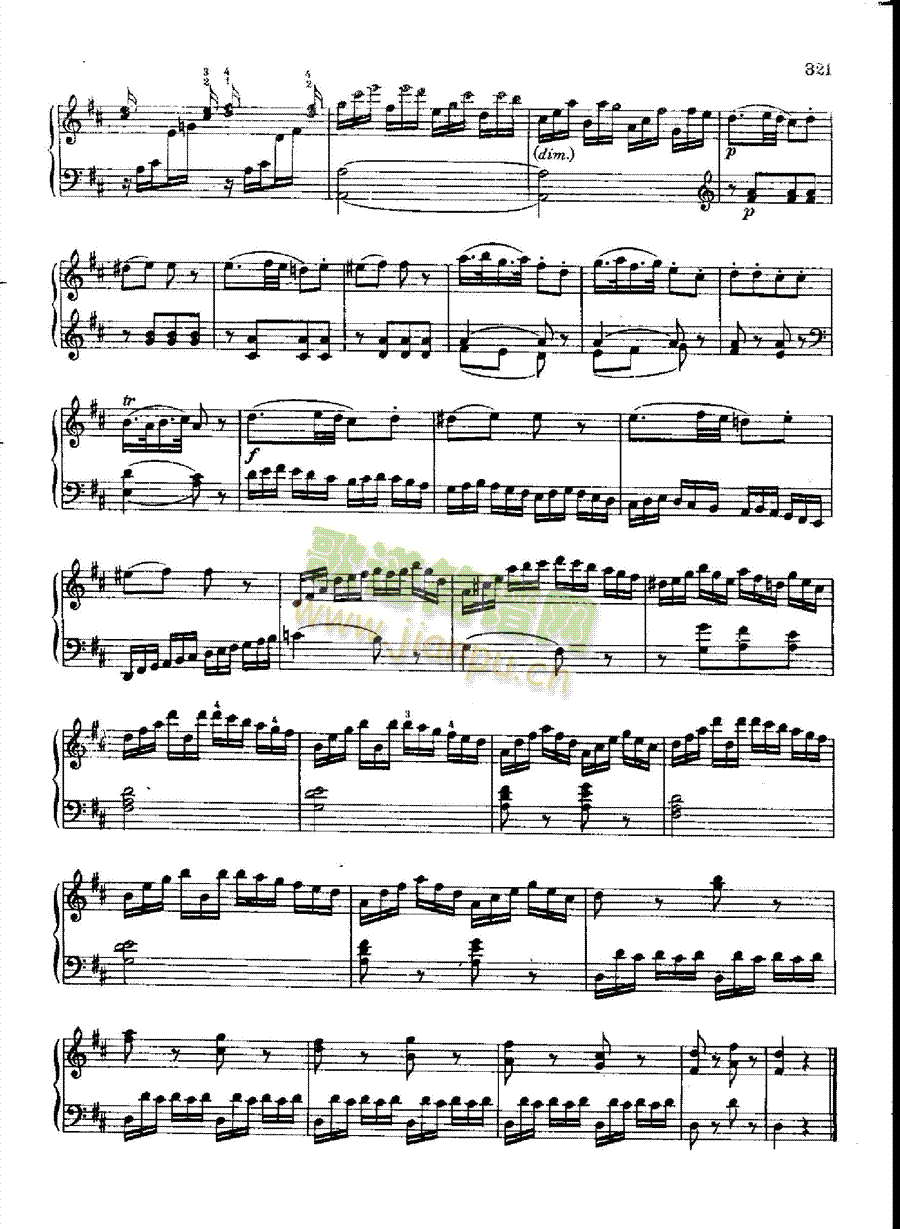 奏鸣曲Nr.576 键盘类 钢琴16