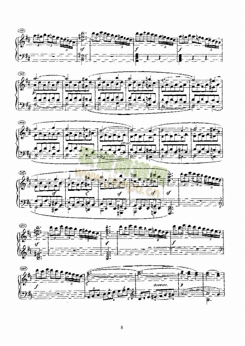 奏鸣曲(Opus28) 键盘类 钢琴8