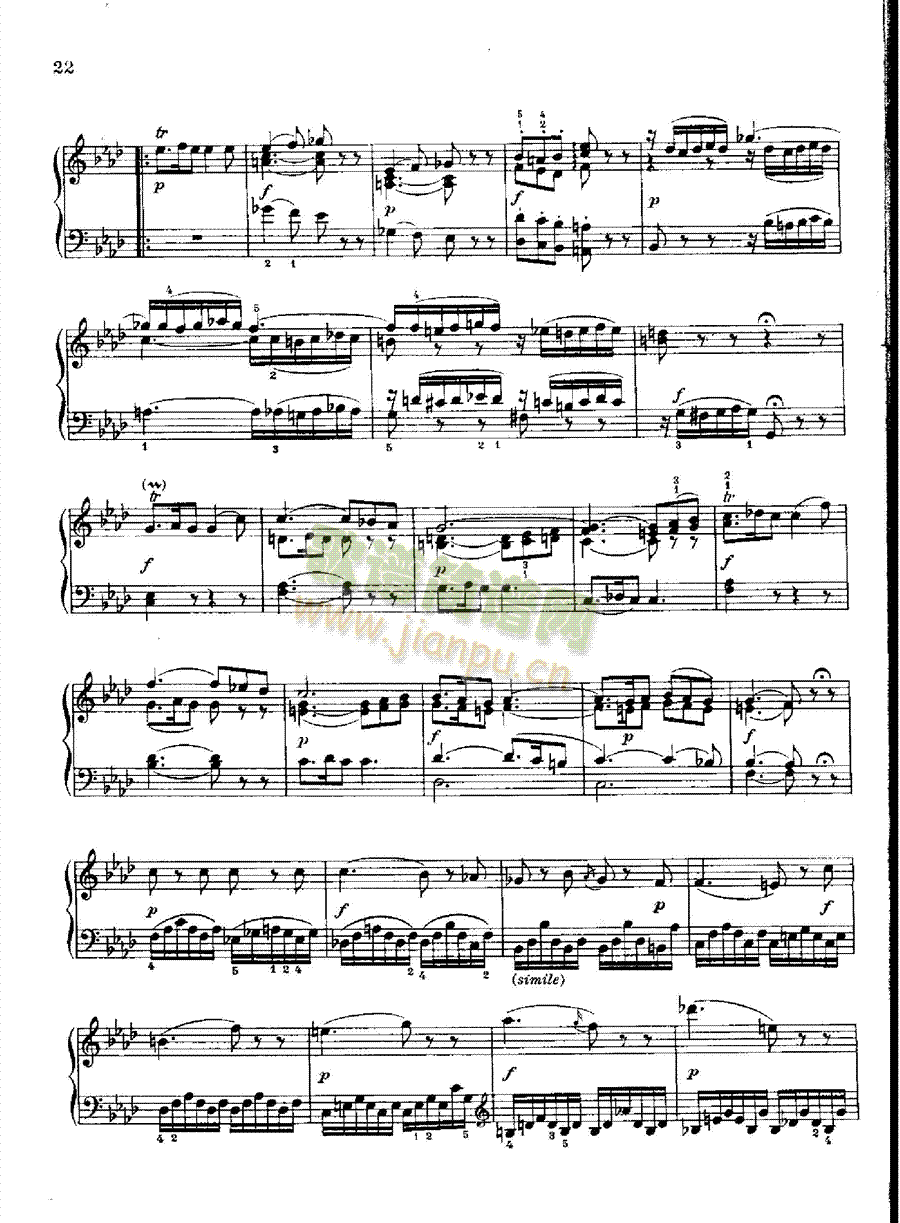 奏鸣曲Nr.280 键盘类 钢琴7