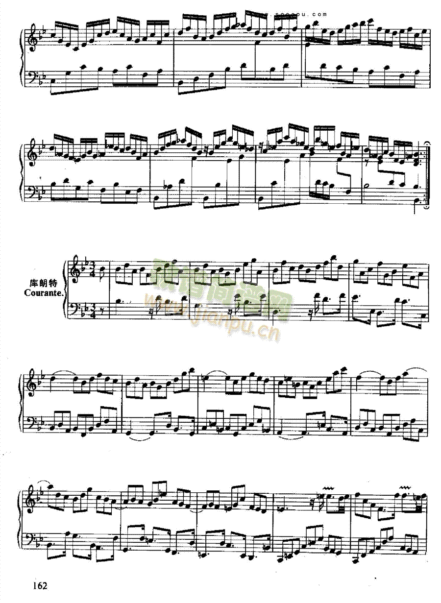 六首古组曲(德国组曲) 键盘类 钢琴5