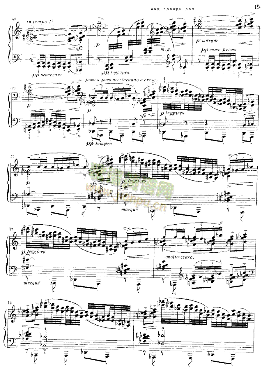德彪西12首钢琴练习曲 键盘类 钢琴19